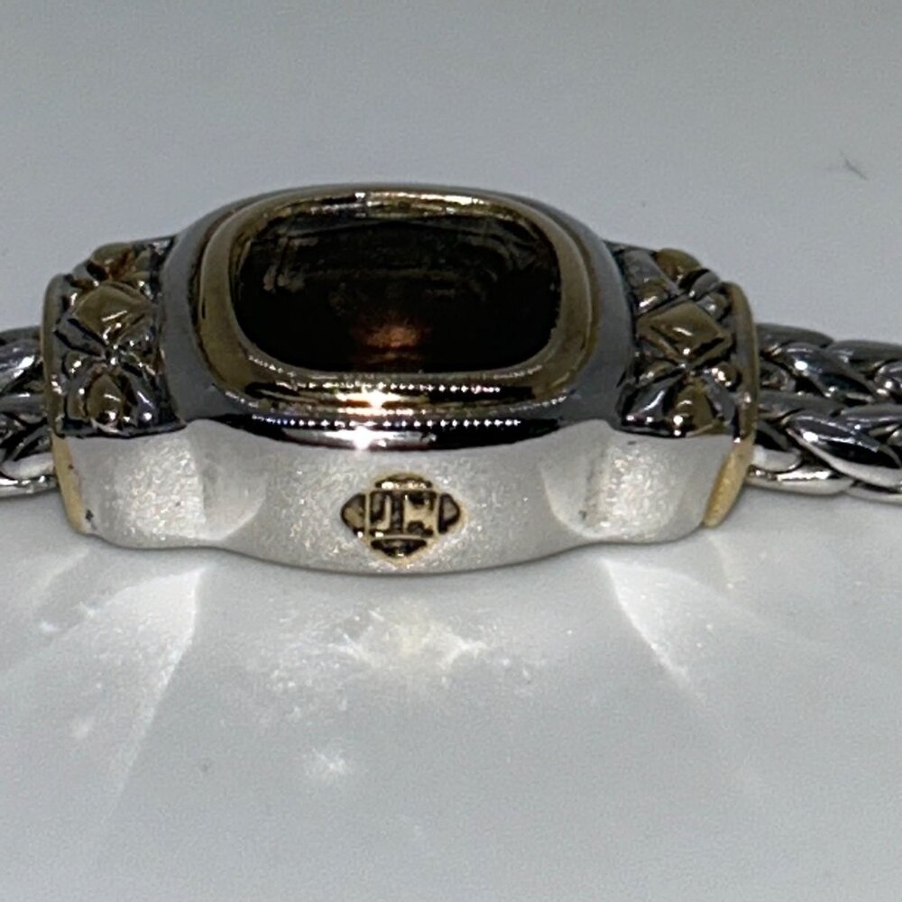 John Medeiros 2-Strand Bracelet Rhodium-Plated Bracelet Champagne Crystal - Picture 9 of 15